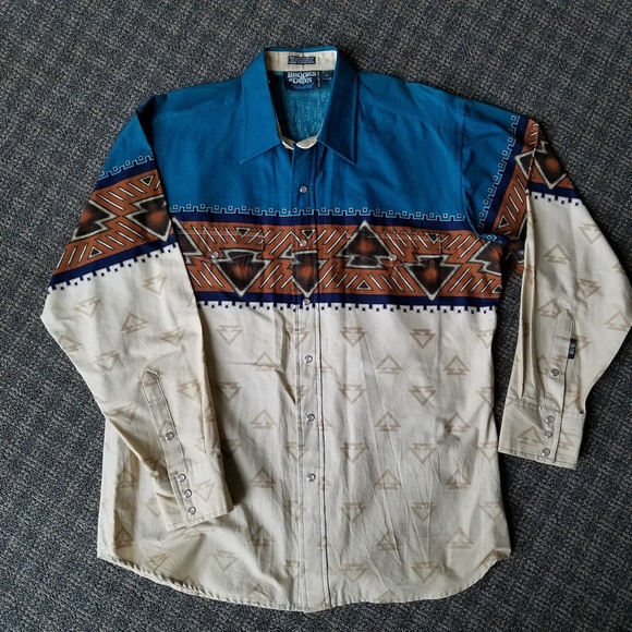 Panhandle Slim Other - Brooks & Dunn Western Shirt Pearl Snap Panhandle